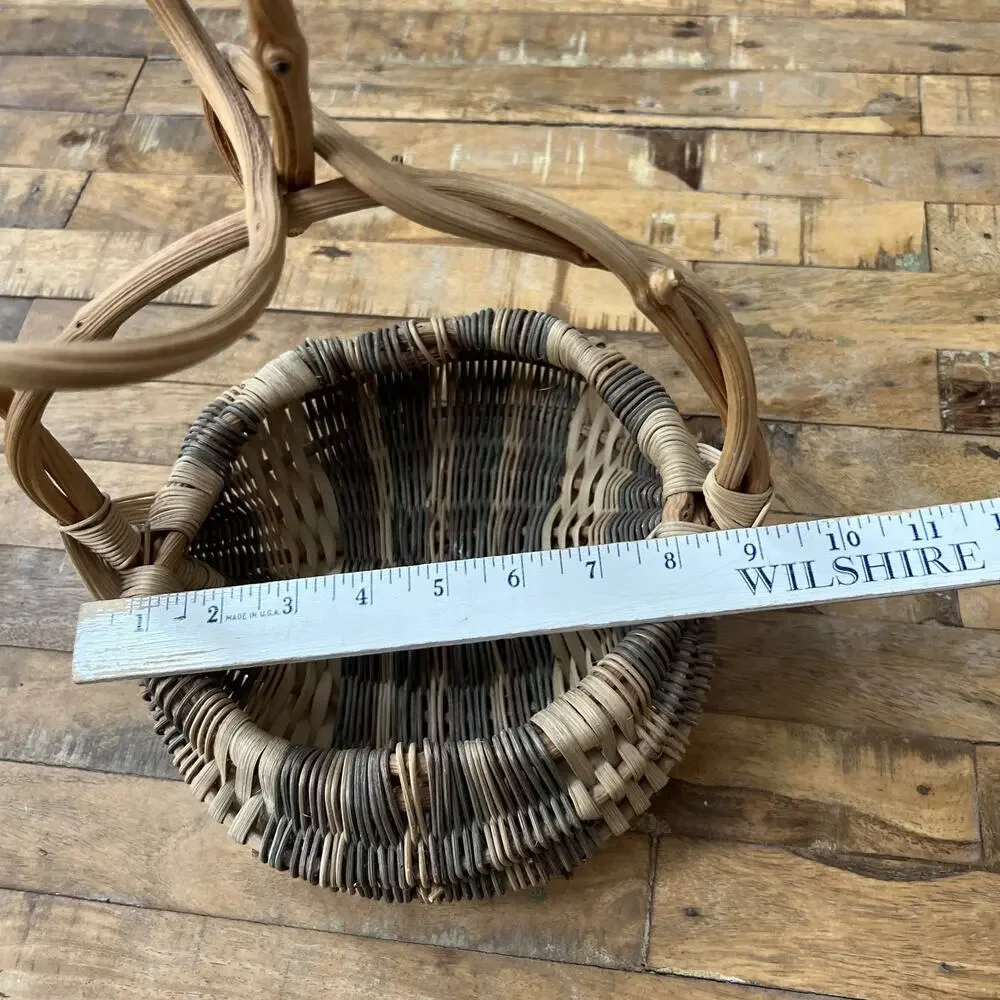 Gods Eye Handmade Woven Butt Basket 13